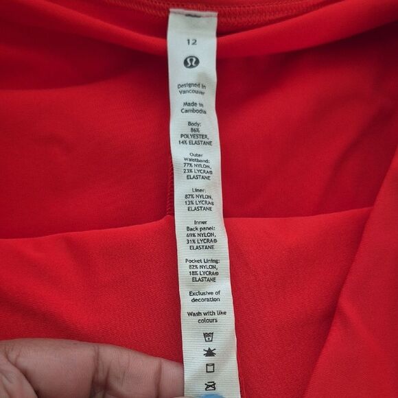 Lululemon Athletica Red Pleat To Street Skirt - Picture 3 of 16